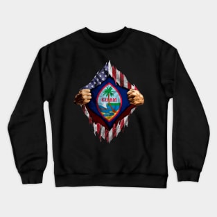 Guam USA Flag Crewneck Sweatshirt